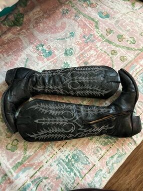 Old Gringo Black Goat Myra Leather Cowboy Boots